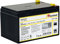 horizont Weidezaunakku wiederaufladbar 12V/ 12Ah, Super-Vlies-Akku 12V, Akku für Weidezaungeräte aufladbar, niedrige Selbstentladung, wartungsfrei, 12V/12Ah, inkl. Anschlusskabel