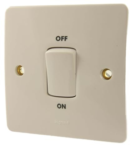 Legrand Synergy 7300 23 - 45a One Gang Double Pole Switch With Neon