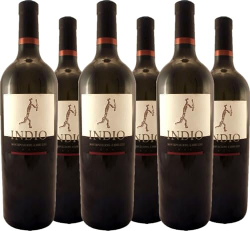 Bove 6er Vorteilspaket Indio Montepulciano d'Abruzzo DOC 2018 (6 x 0.75 l)