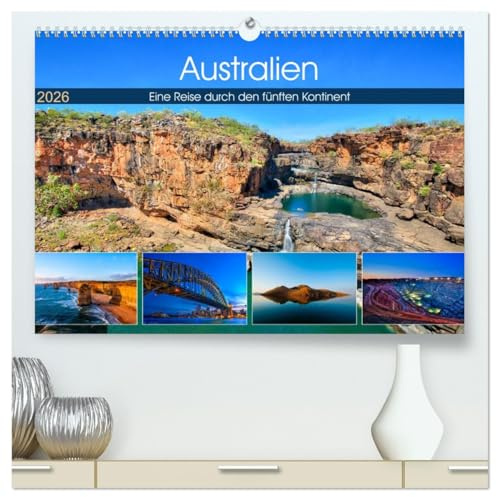 Australien - Travel The Gravel (hochwertiger Premium Wandkalender 2026 DIN A2 quer), Kunstdruck in Hochglanz: Eine Reise durch den fünften Kontinent (CALVENDO Orte)