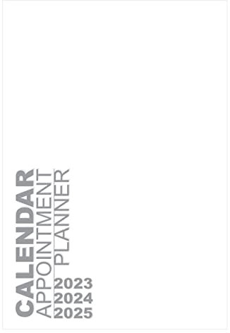 CALENDAR APPOINTMENT PLANNER 2023 2024 2025 (USA): in simple form (01.12.2022 - 10.01.2026)
