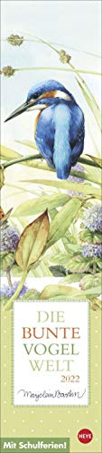 Marjolein Bastin: Die bunte Vogelwelt Kalender 2022: Mit Schulferien!