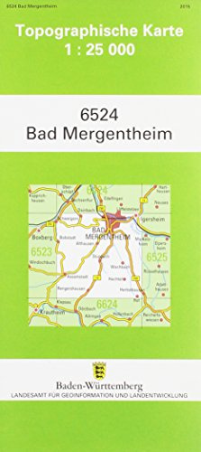 Topographische Karte Baden-Württemberg Bad Mergentheim: Mit UTM-Koordinaten bezogen auf d. WGS84/ETRS89