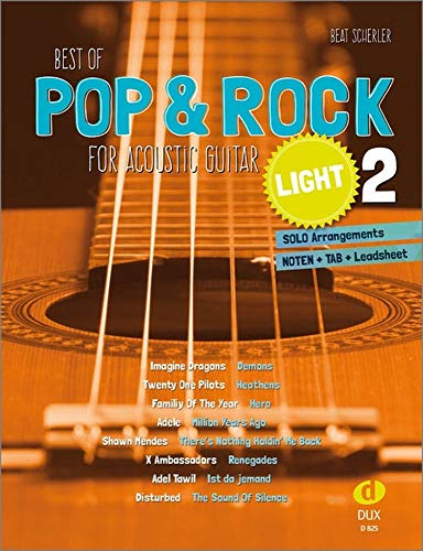 Best of Pop & Rock for Acoustic Guitar light 2: Solo ArrangementsNoten TAB Leadsheet