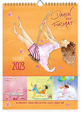 Wandkalender 2023 A4 Damen mit Format zum Aufhängen I Positive Gedanken Kalender I Für Zuhause oder Büro, 14 Seiten mit Monatsplaner für (Power) Frauen, von Karin Tauer