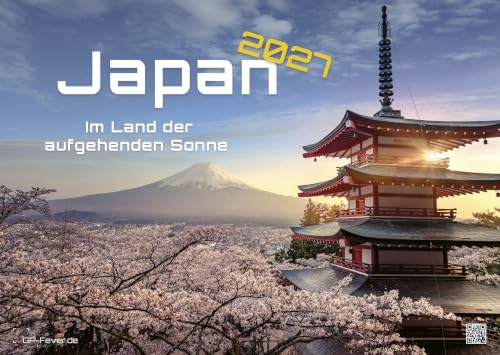 GP-Fever.de Japan Kalender 2027 - Wandkalender DIN A3 Kirschblüte & Fuji | 14 hochwertige Fotografien – Tempel, Metropolen & Natur – auch als großes DIN A2 Format erhältlich