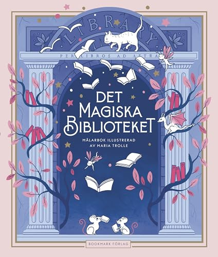 Det magiska biblioteket : Målarbok