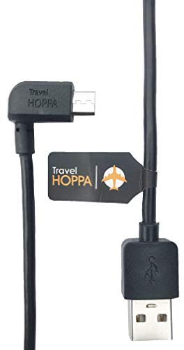 Auto-Ladekabel für TomTom Navigationssysteme, rechts abgewinkeltes Micro-USB-Kabel, 1,5 m