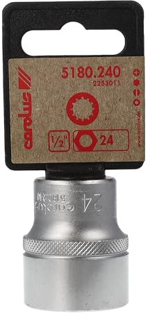 CAROLUS 5180.240 Steckschlüsseleinsatz 1/2 Spline 24 mm, 1 Stück