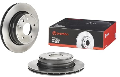 Brembo 09.7217.21 Hintere Bremsscheibe mit UV Lackierung, Anzahl 2 | Kompatibel mit: JAGUAR XJ, XJ, XK 8 Convertible, XK 8 Coupe