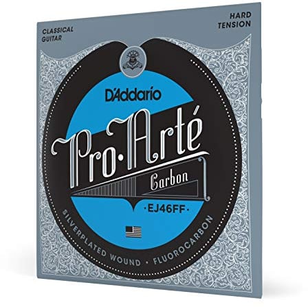 D'Addario EJ46FF Pro - Arté Carbon Classical Guitar Strings, Dynacore Basses, Hard Tension. Code. EJ46