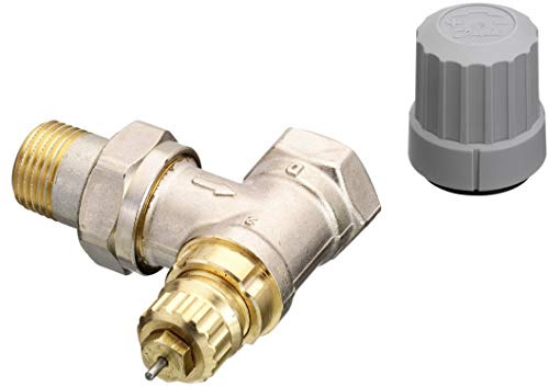 Danfoss Ventilgehäuse RA-FN 15 R 1/2, Eck,vernickelt, Einb.i.d.Rücklauf 013G3227