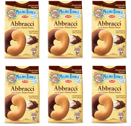 6x Mulino Bianco Kekse Abbracci 350g Italien biscuits cookies kuchen brioche
