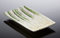 Bassano Ausgefallene italienische Keramik Spargel Servierplatte flach 32x20x3,5