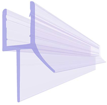 BIJON Duschdichtung 6mm - 30cm Duschtür-Dichtung für Glas | Dichtung Dusche Glastür, Duschkabinen-Dichtung, Duschlippendichtung, Abdichtung Dusche, Gummilippe - DU02