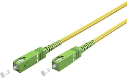 CABLEPELADO Cable Fibra optica para Router | Latiguillo Monomodo Simplex | FTTH - 9/125 OS2 - SC/APC-SC/APC | Compatible con Orange, Movstar, Vodafone, Masmovil, Yoigo y Jazztel | 50 cm
