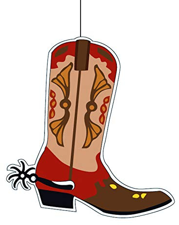 PARTY DISCOUNT Deko-Hänger Cowboy Stiefel, 30 x 30 cm