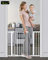 Ycozy Barrera Seguridad Niños para Escalera Puerta de Seguridad Bebé Extensibles Puertas para Perros y Niños Auto Close Metálica Vallas para Interiores y Exteriores, Altura 77 cm Ancho 65-74cm