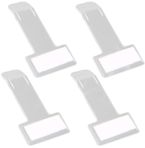 XINGSUI 4Pcs Windschutzscheiben-Ticketclip, Parkschein-Clip, Windschutzscheiben-Genehmigungs-selbstklebender Ticket-Clip, Clip für PKW-, LKW- und Caravan-Genehmigungen (PJ-4)