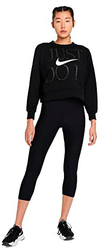 Nike DF Gx Get Fit Maglia di Tuta, Nero/Bianco, 104 cm Donna
