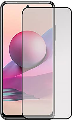 Todotumovil Protector de Pantalla Xiaomi Redmi Note 10S Negro Cristal Templado Completo Curvo Vidrio 9H para movil