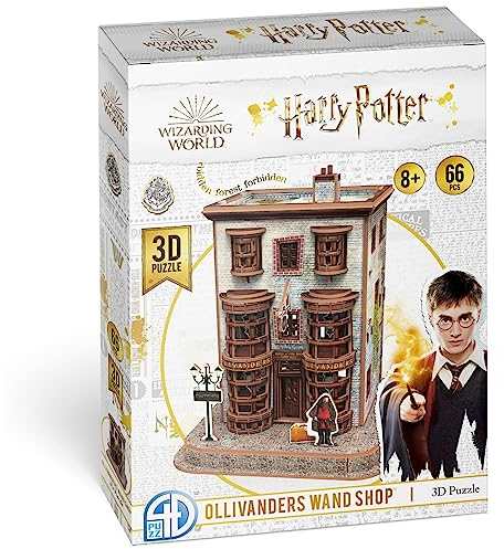 Asmodee CubicFun, Harry Potter Ollivander, Stäbchenhersteller, Bausatz, 3D-Puzzle, 66 Teile, ab 8 Jahren, HPP51069