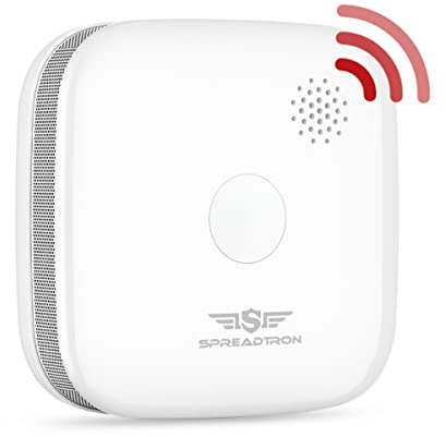 SPREADTRON Rauchmelder Vernetzt, Feuermelder mit 5 Jahre Batterie, EN 14604 Funkvernetzbarer Brandmelder, 1 Stück…