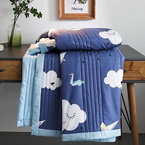 NAHUM Sommer Klimaanlagen Steppdecke, Weiches Peeling Doppel King Size Bettdecke Queen Steppdecke Büro Napping Decke Für Zuhause,G-150 * 200cm