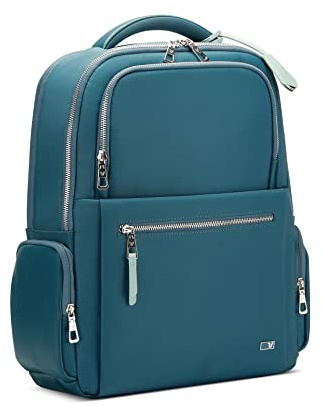 RONCATO Woman Biz Business Rucksack mit 14 Laptopfach - 38x32x11 cm - Klassisch Blau