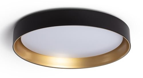 LEDKIA LIGHTING - Plafón LED Circular 30W | Temperatura de Color Seleccionable CCT | Iluminación 2400 lm | Ø550 mm, Blanco, Metal