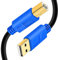 Câble imprimante USB 2.0 vers USB B 4M, câble pour imprimante câble imprimante HP, Canon, Lexmark, Epson, Dell,Panasonic, Scanner (4M)