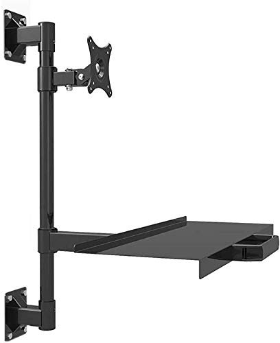 CAZARU Tv Wall Mount Industrial Control Wall Mount Monitor Keyboard Holder Hanger Pipeline Worktop