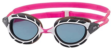 Zoggs Unisex Predator Schwimmbrille Erwachsene, Pink/White/Tint Smoke, Einheitsgröße