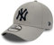 New Era New York Yankees MLB Fancap grau 9Forty verstellbar Kappe Basecap Teamlogo - One-Size