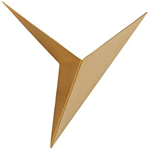 KRIPINC Dreieck Geformte Eisen LED Wandleuchte, Wandleuchte Gold, Wandlampe Industrial, Wandlampe Innen, Wandlampe Modern für Wohnzimmer, Schlafzimmer, Nachttisch, Hotel, Bar (Warmes Licht)