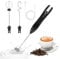 Weinsamkeit Mousseur à Lait Électrique, Mousseur à Lait USB Rechargeable avec 3 Têtes d'Agitation, Mini Fouet 3 Vitesses Réglables Mini Batteur à Œufs Électrique pour Café, Matcha, Latte, Cappuccino