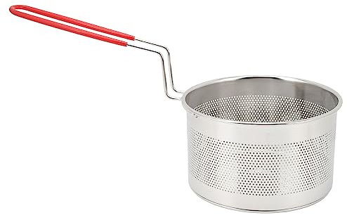 Cesta Para Freír, Cesta Para Freír De Alambre Redondo, Cesta Para Freír De Acero Inoxidable, Cocina Con Asa, Colador De Cocina, Colador Para Patatas Fritas(16CM)