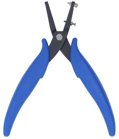 Pinze per Fori in Metallo, Foro Rotondo da 1,6mm per Metallo, Pelle, Plastica, Pinze per Fori Rotondi per Lamiere, Pinze per Gioielli con Manico in PVC, Artigianato, Fai da Te,