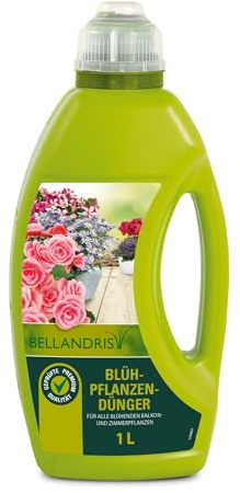 Bellandris Blühpflanzendünger - Fördert gesunde Blüten und kräftiges Wachstum, mit wichtigen Nährstoffen für alle Blühpflanzen - 1000ml