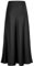 Genfien Jupe Femme en Satin Maxi Jupe Taille Elastique à Taille Haute Midi Jupe avec Fermeture éclair Élégante Jupe Casual