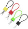 VBRHFRIF 4 Pieces Heavy-Duty Padlocks, Key Safety Padlocks, Wheeled Ground Box Locks, Wheeled Trash Bins, Yellow, Red, Green, Black