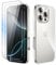 iCatchy Clear Case for iPhone 16 Pro Max (6.9-Inch) – Military-Grade Rugged Shockproof Bumper Phone Cover and 2X HD Tempered Glass Screen Protector & Anti-Yellowing Transparent Back