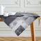 Tischdecke 100x100 cm Schwarz Mittelläufer Modern Kunst Gemälde Tischdecken Kurz Leinen Tisch Deko Abwaschbar Dekoration Aesthetic Tischdecke für Herbst Party Hochzeiten Feiertage Geburtstag