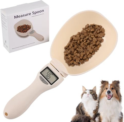 DAJASD Digitale Löffelwaage, 800g Digitaler Messlöffel mit LCD Display, 1g Genauigkeit Measuring Spoons mit Batterie, Messlöffel Elektronisch für Küche, Hundefutter, Gewürze, Flüssigkeiten Usw