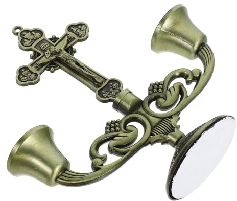 GALPADA Kreuz Kerzenständer Teelichter Kerzen Vintage Tischdekoration Teelichthalter Kerzenständer Metall Dekorativer Kerzenhalter Heimdekoration Goldene