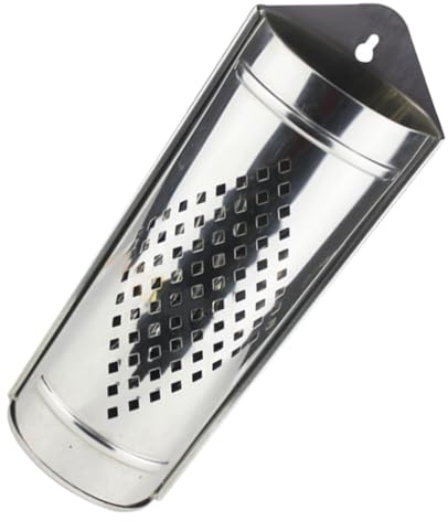 FIXOSHEE Porta Cubiertos Colgante de Acero Inoxidable con Escurridor para Palillos Cuchillos Tenedores y Cucharas Soporte para Cucharón de Hielo Organizador Compacto y Secador de