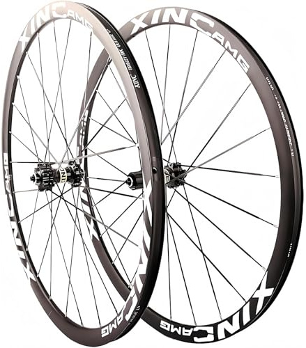 700C Aluminium-Rennrad-Laufradsatz, Vorder- und Hinterrad, Schnellspanner, 100 mm/135 mm Naben, 24 Loch, Scheibenbremse, Alufelgen für 7-12-fach Kassette