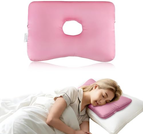 LuminaVerde Piercing Kissen, Piercing Pillow & Donut Kissen, Kissen Mit Loch Für Ohr Und Schlafen