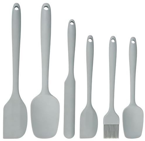 6 Piezas Cuchara Espátula Silicona Cocina, Espátulas de Silicona