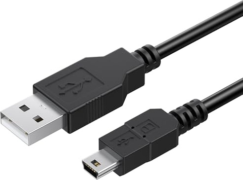 Tobfit Kabel USB-A auf Mini USB,480 Mbit/s USB 2.0 Kabel für PS3, PS2 Controller